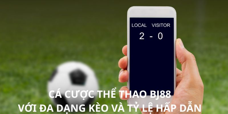 Cá cược thể thao BJ88 với đa dạng kèo và tỷ lệ hấp dẫn.